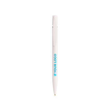 BIC® balpen van gerecycled plastic met klikmechanisme en zwarte inkt