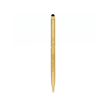 Metalen pen met touchfunctie en blauwe inkt Sleek Stylus BIC®