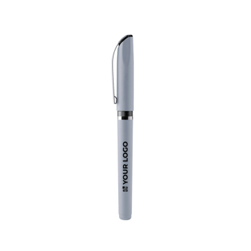 Rollerpen van plastic met matte afwerking en blauwe gelinkt