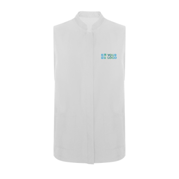 Damesjas van polyester met logo 130 g/m²