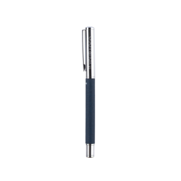 Rollerpen van messing en RPET, blauwschrijvend