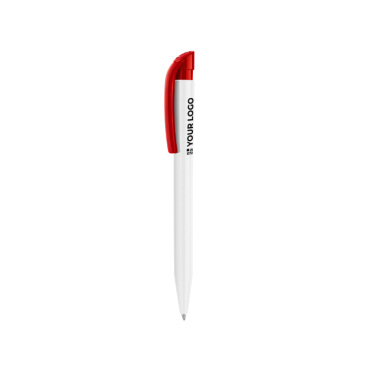 Platic balpen met blauwe inkt en gekleurde drukknop - Stilolinea S45