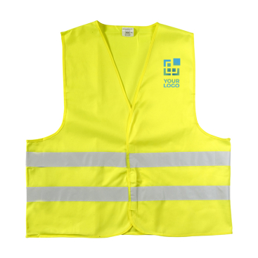 Bedrukt polyester reflecterend veiligheidsvest