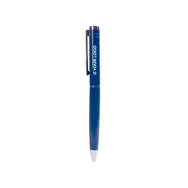 Elegante draaisysteem balpen met blauwe inkt