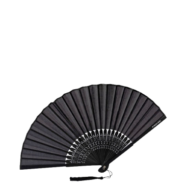 Bamboe en polyester waaier met latjes van 21 cm