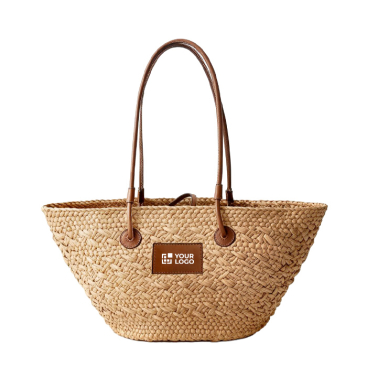 Middelgrote papieren shopper met lange hengsels