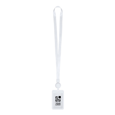 Uittrekbare lanyard met afneembare kaarthouder en clip