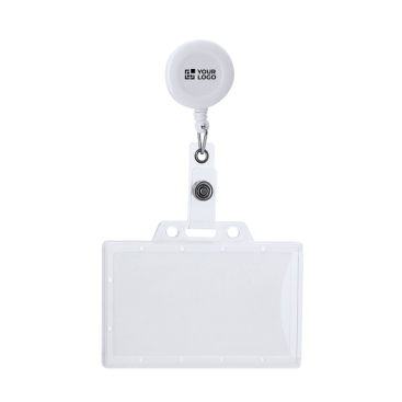 Uittrekbare lanyard met harde kaarthouder en koord van 70cm