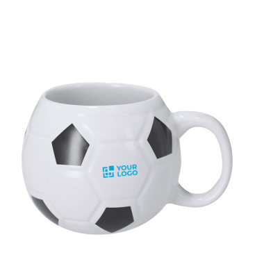 Keramische mok met klassiek voetbalontwerp 440 ml