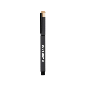 Bamboe rollerpen met aluminium en rubber afwerking