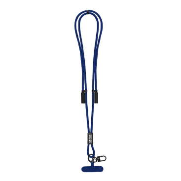 RPET-polyster telefoonlanyard met geïntegreerde oplaadkabel