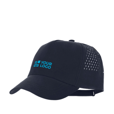 5-panel microvezel pet met perforaties achteraan