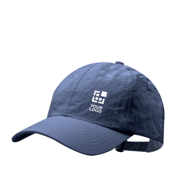 6-panel nylon pet met verstelbare sluiting met metalen gesp