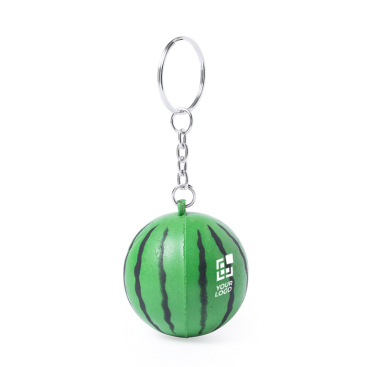 Fruitvormige antistress sleutelhanger kleur roze
