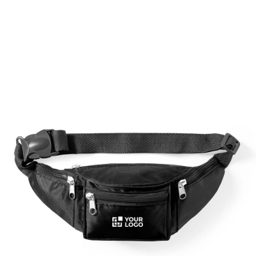 Polyester heuptas met 4 zakken en verstelbare riem