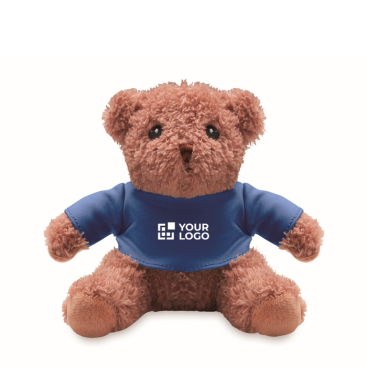 Pluche beertje met gekleurd T-shirt