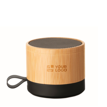 Draadloze speaker met behuizing van bamboe en ABS 3W