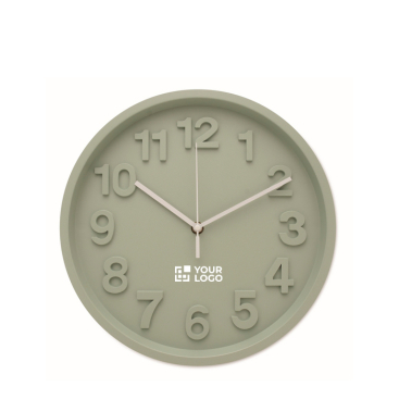 Wandklok met matte afwerking en stil uurwerk