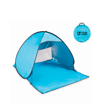 Lichte 190T polyester strandtent met haken en hoes