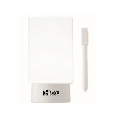 Acryl LED-bord met aluminium voet en witte marker