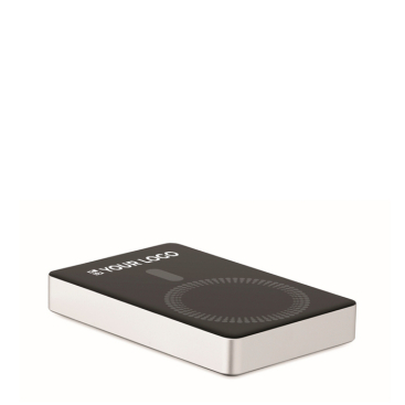 Powerbank van gerecycled aluminium met indicator 10.000 mAh