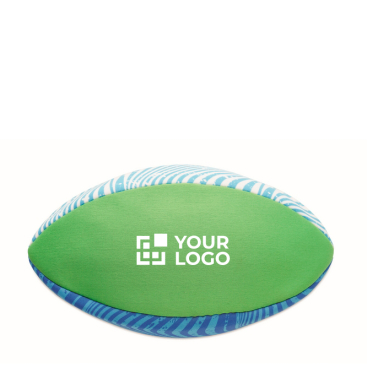 Water-rugbybal van neopreen met naald inbegrepen