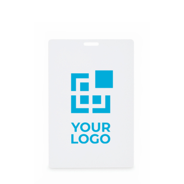 Badgehouder voor lanyard met sleuf 12 x 8 cm