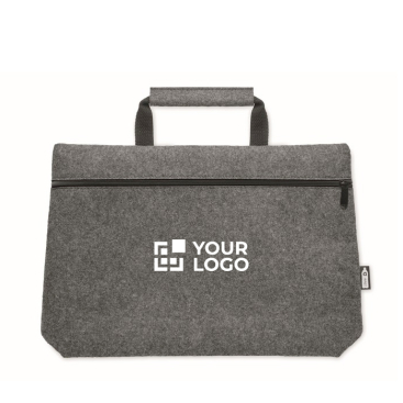 Vilten tas voor 15'' laptop weergave met jouw bedrukking