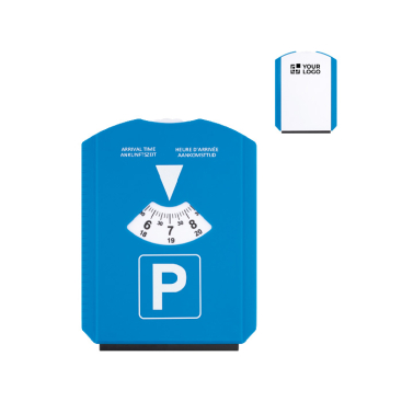 Ijskrabber met parkeerschijf, bedrukt