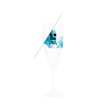Plastic champagneglas gemaakt in Europa BPA-vrij 140 ml