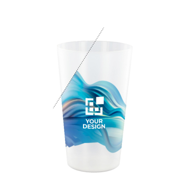 Herbruikbare plastic beker gemaakt in Europa groot formaat 600 ml