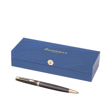 Tijdloze gelakte balpen met blauwe inkt Waterman Hemisphere M