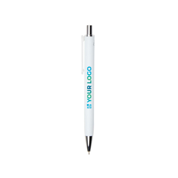Balpen van gerecycled plastic met zwarte semi-gel inkt 0,7 mm