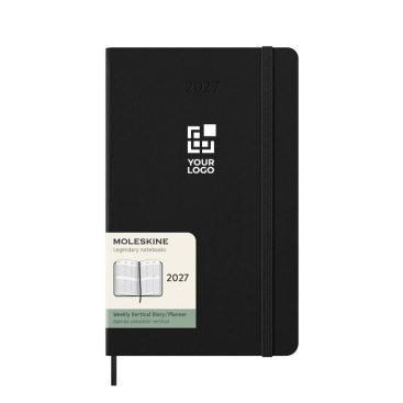 Weekagenda met elastische sluiting en binnenvak Moleskine