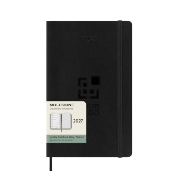 Wekelijkse planner van kunststofleer, Moleskine