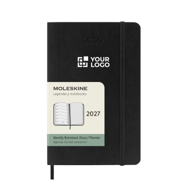 Wekelijkse pocketagenda met zachte kaft en sluiting Moleskine