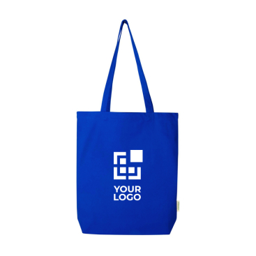 Tote bag van biologisch katoen met brede bodem 11L 180 g/m2