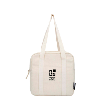 Waterdichte koeltas van gerecycled canvas met 5L inhoud