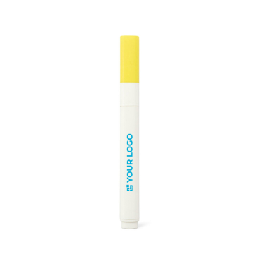 Plastic markeerstift met matte afwerking en dop in de inktkleur