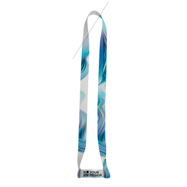 Sublimeerbare lanyard en koord met bekerhouder dubbelzijdig 2 cm