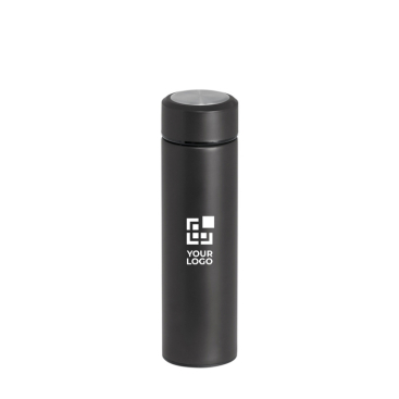Dubbelwandige thermosfles met infuser zwart