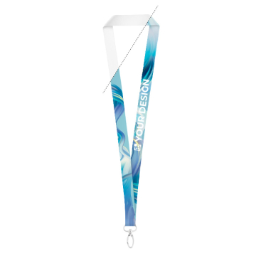 Polyester lanyard met ovale musketonhaak voor sublimatie