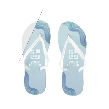 Slippers met zool geschikt voor sublimatiebedrukking 