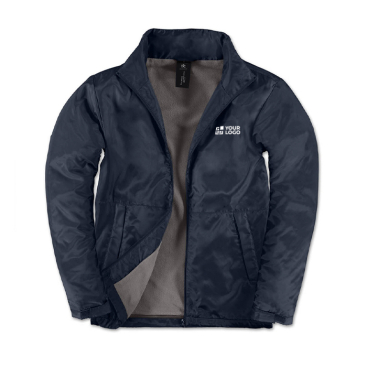 Polyester herenjas, waterdicht en winddicht B&C met jouw bedrukking
