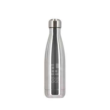 Thermofles van gerecycled staal met glanzende afwerking 500 ml
