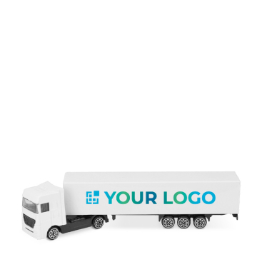 Mini reclametruck van kunststof in compact formaat