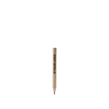 Klein houten potlood om te schrijven met een geslepen punt