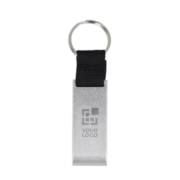 3-in-1 flesopener sleutelhanger van gekleurd aluminium