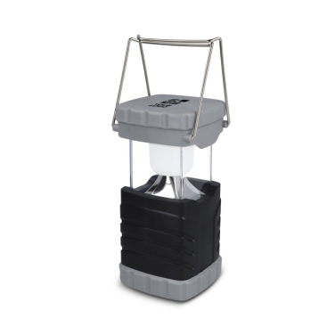 Zaklamp van gerecycled plastic met metalen draaggreep