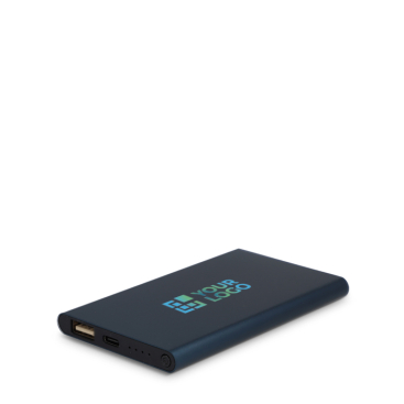 Powerbank van gerecycled aluminium in diverse kleuren 4.000 mAh